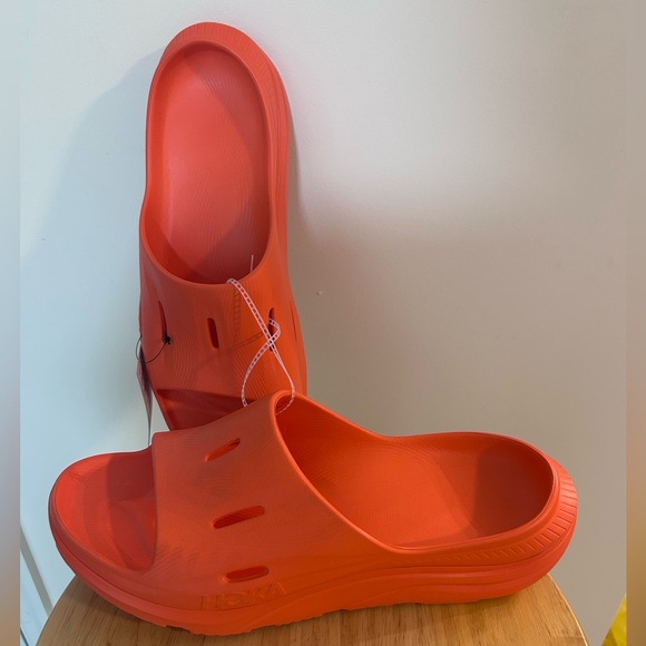 NWT HOKA ORA RECOVERY SLIDE 3 Orange Size M 13 W 15 - Picture 6 of 12